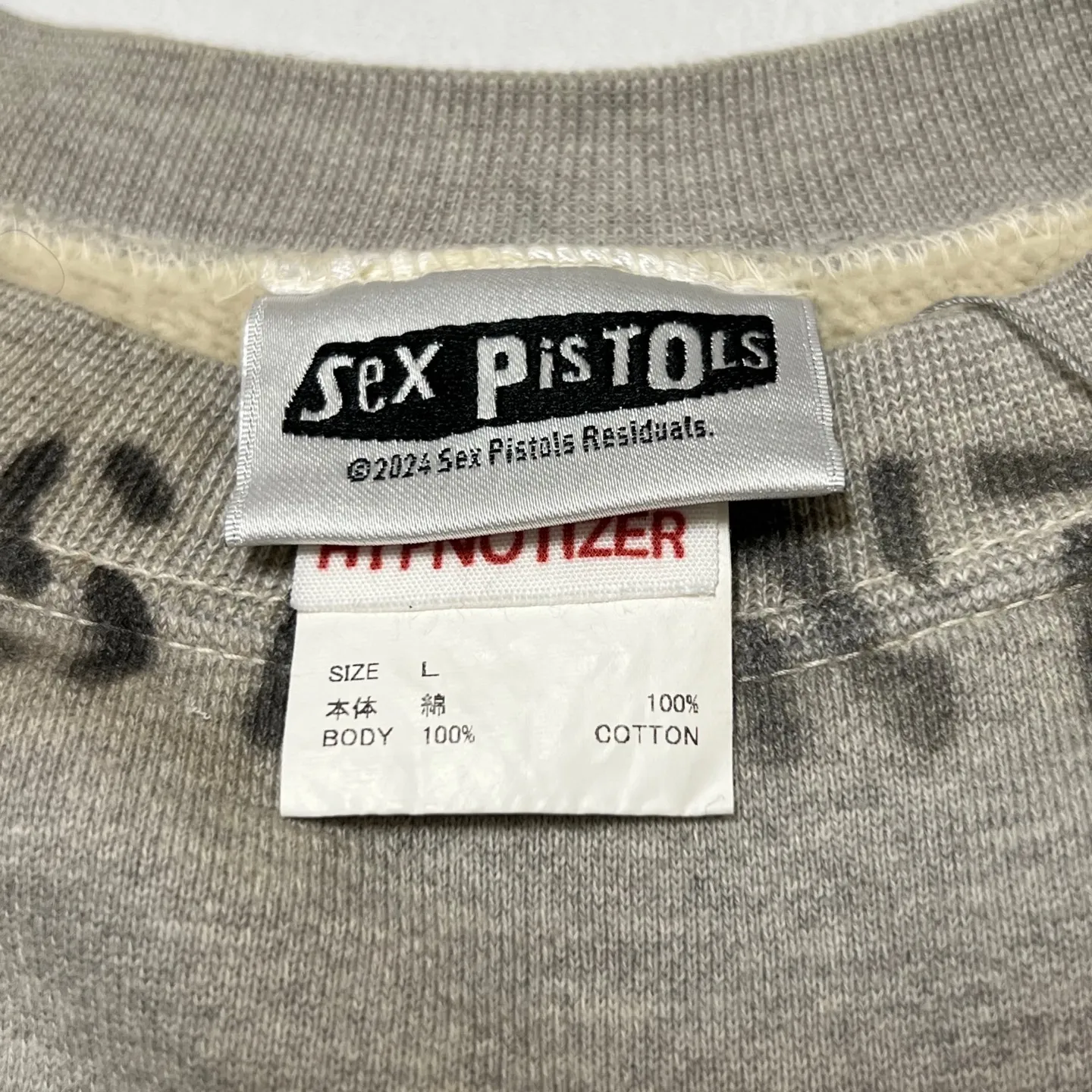 More details SAINT Mxxxxxx x SEX PISTOLS QUEEN SP_CREW SWT/GRAY band joint vintage sweatshirt Queen ripped retro sweatshirt gray S-XL